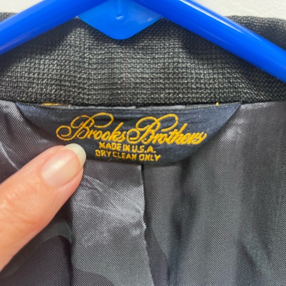 Brooks Brothers Charcoal Men's Blazer two button 46L wool - Picture 7 of 15